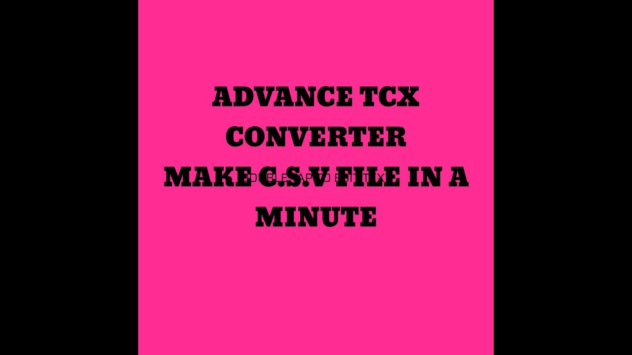 tcx converter download
